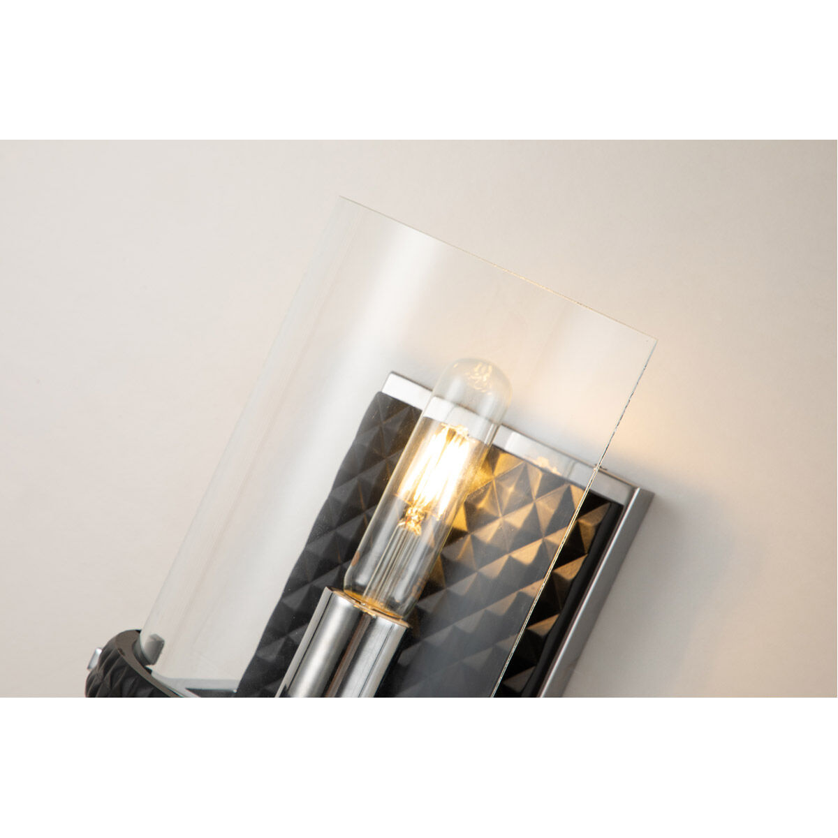 Mazant 1 Light 8 inch MB+PC Bath Light Wall Light